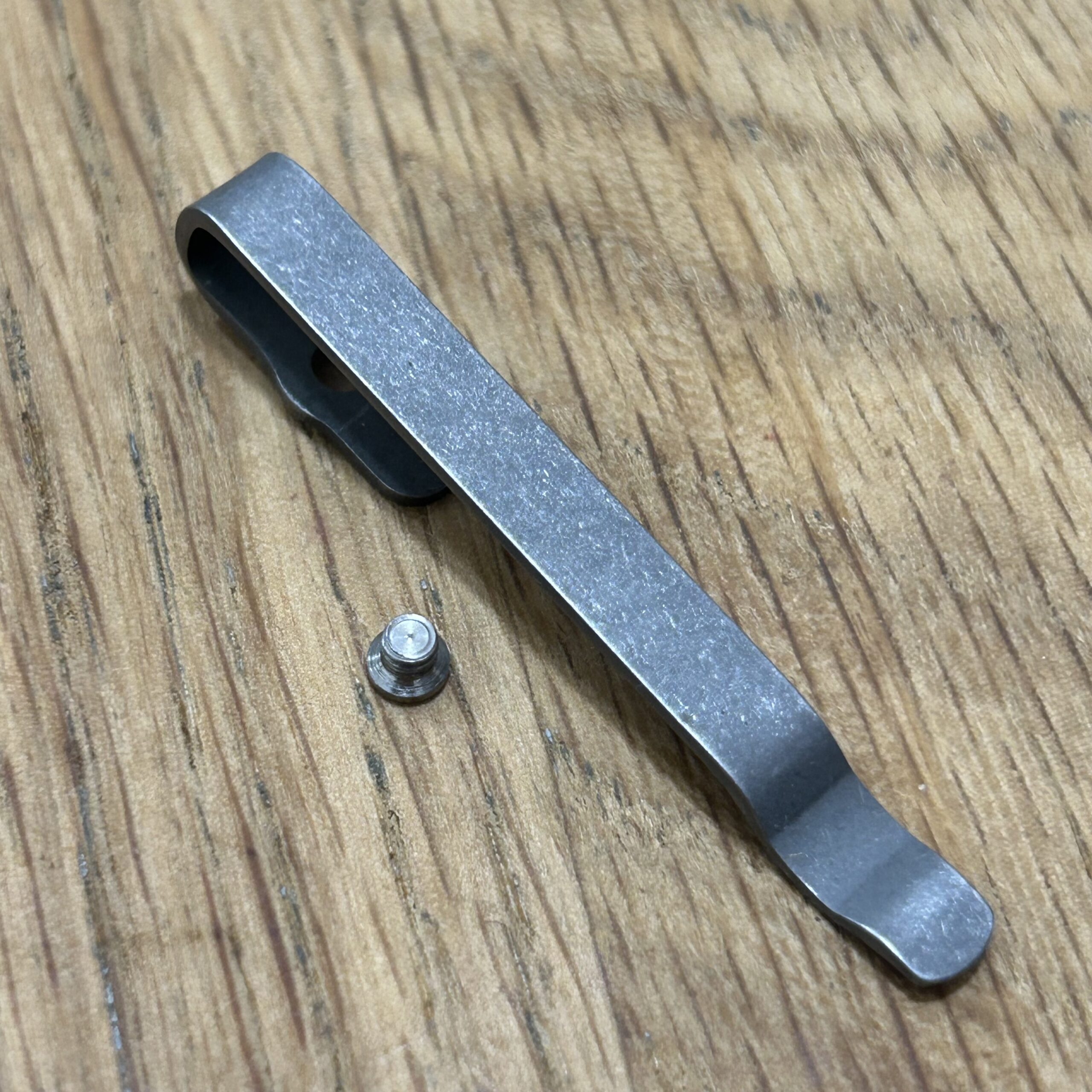 Stainless Steel Pocket Clip (Stonewashed)