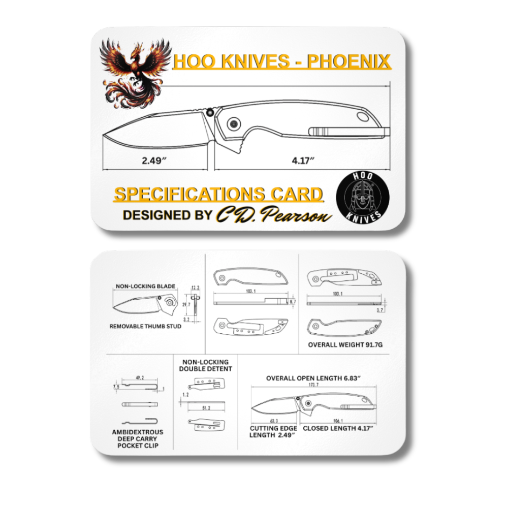 Hoo Knives - Phoenix - Engraved - Image 11