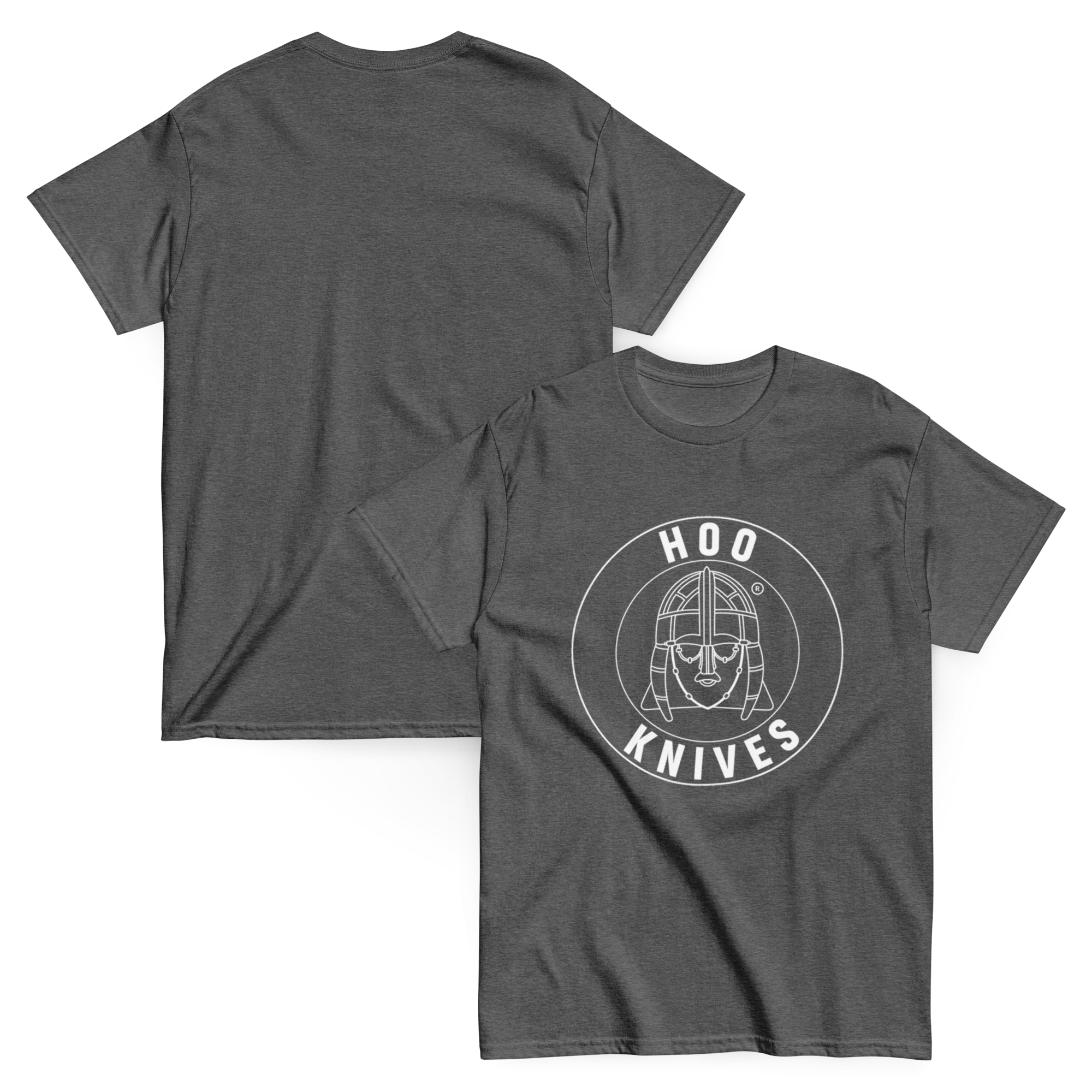 Hoo - Cotton T-Shirt - Unisex - Dark Heather - Image 5