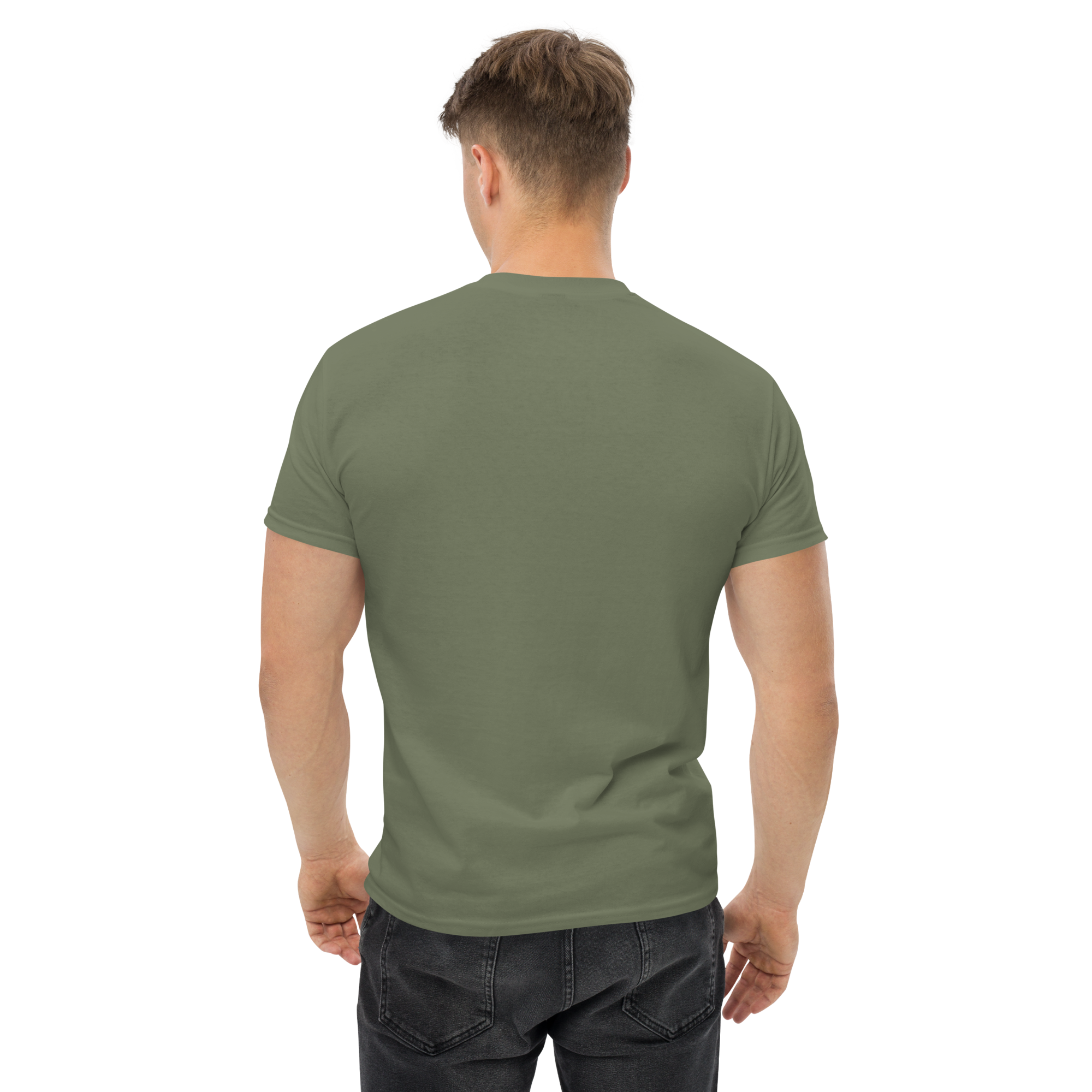 Hoo - Cotton T-Shirt - Unisex - Military Green - Image 8