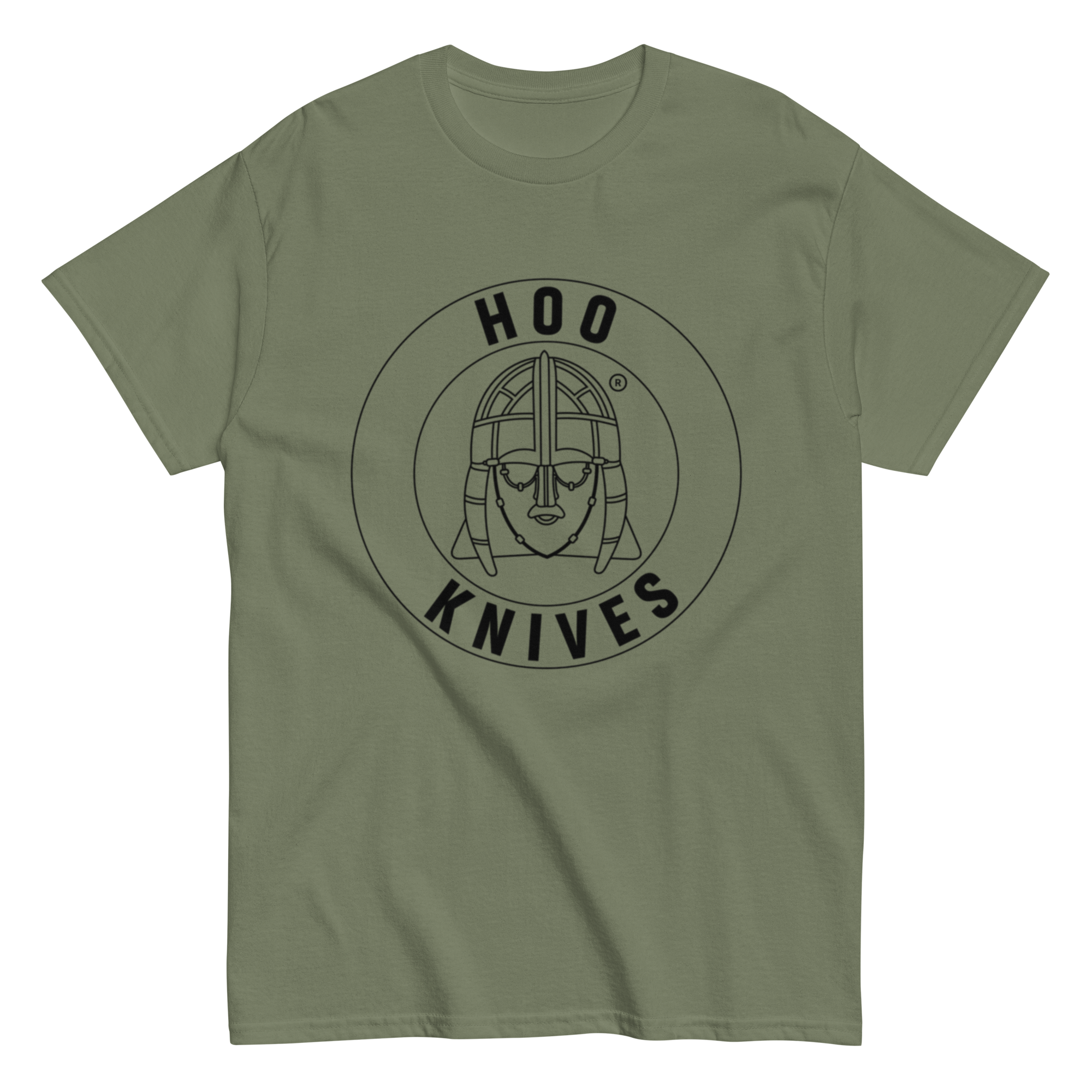 Hoo - Cotton T-Shirt - Unisex - Military Green - Image 3