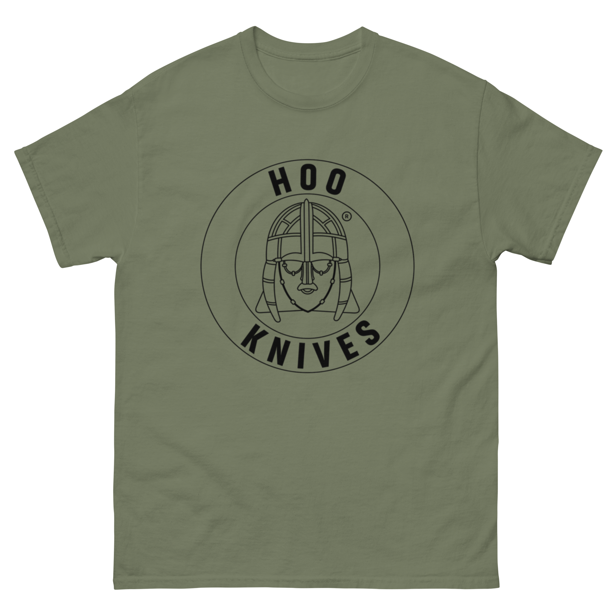 Hoo - Cotton T-Shirt - Unisex - Military Green