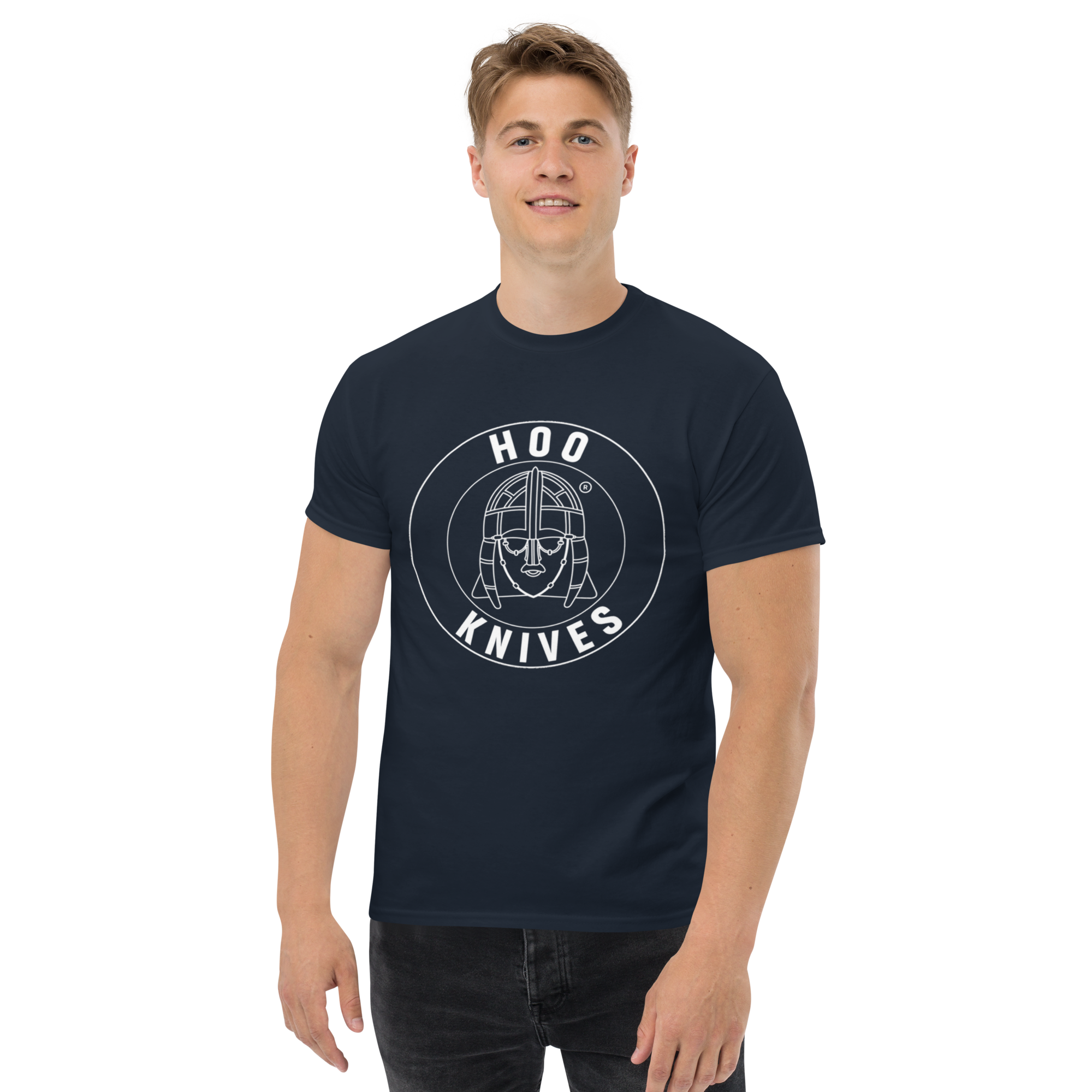 Hoo - Cotton T-Shirt - Unisex - Navy - Image 4