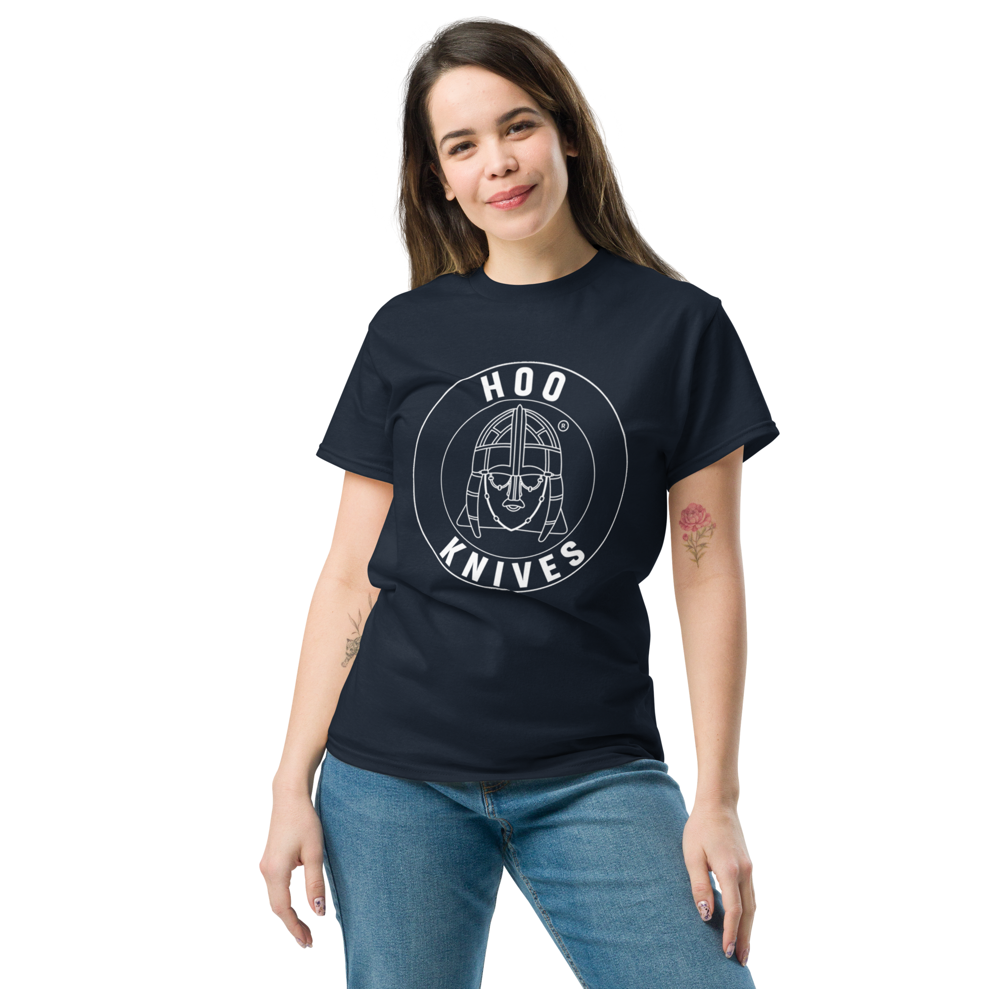 Hoo - Cotton T-Shirt - Unisex - Navy - Image 5