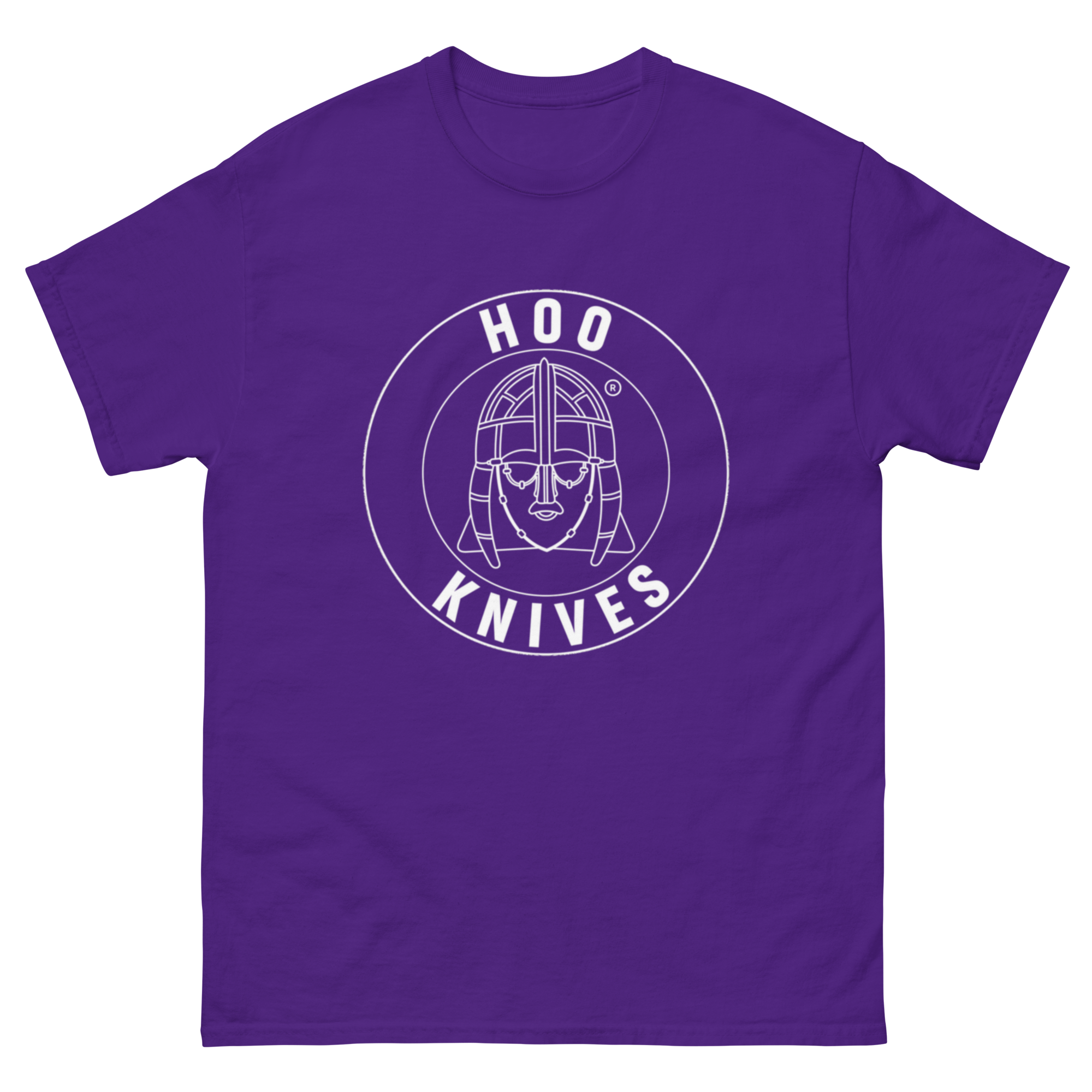 Hoo - Cotton T-Shirt - Unisex - Purple