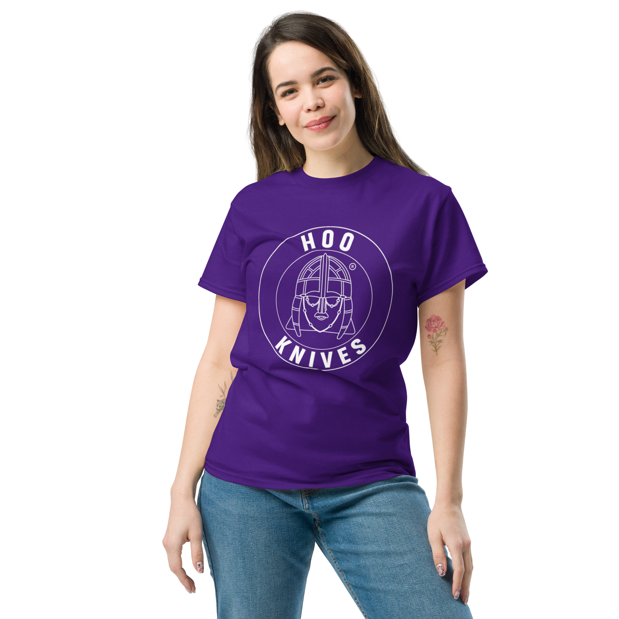 Hoo - Cotton T-Shirt - Unisex - Purple - Image 6