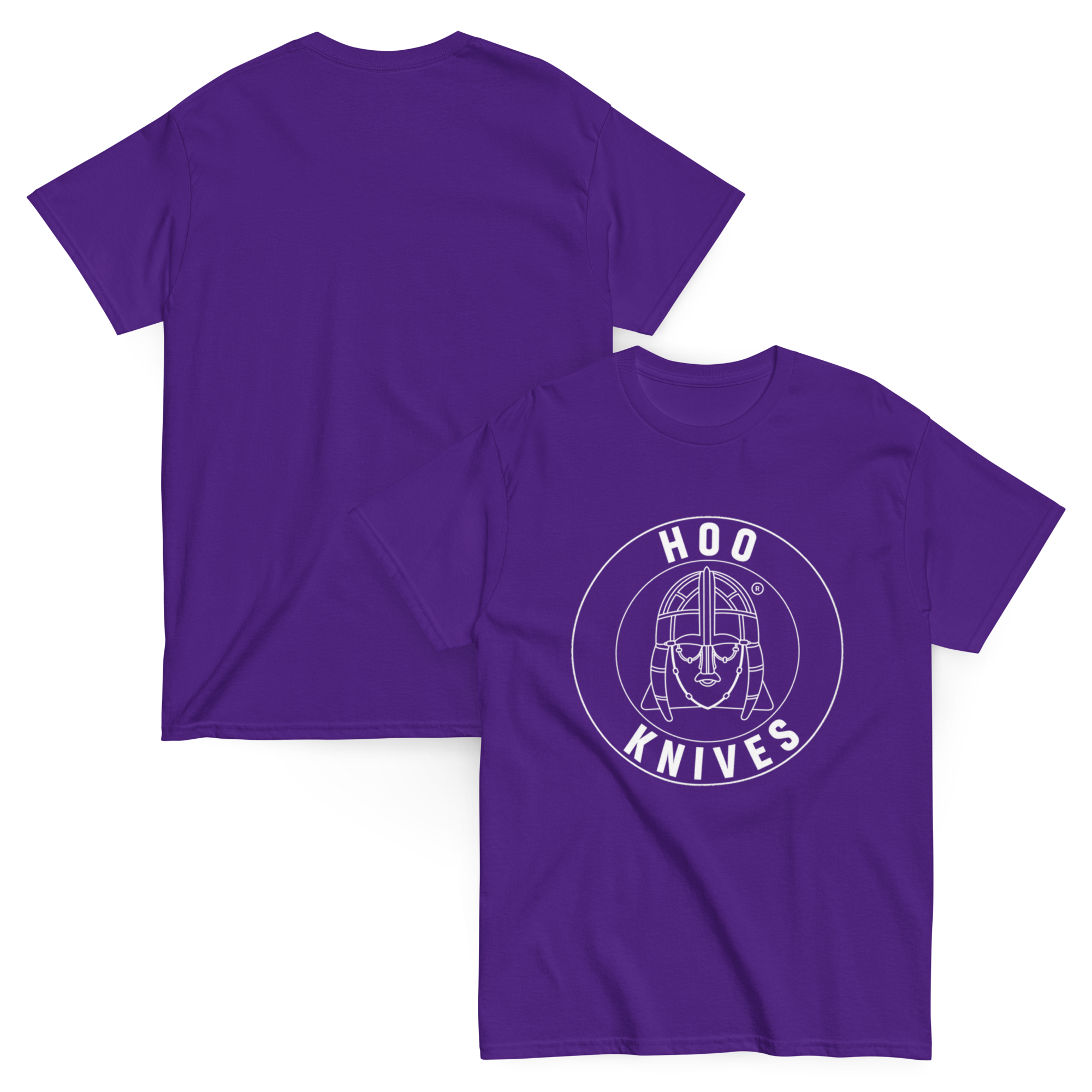 Hoo - Cotton T-Shirt - Unisex - Purple - Image 2