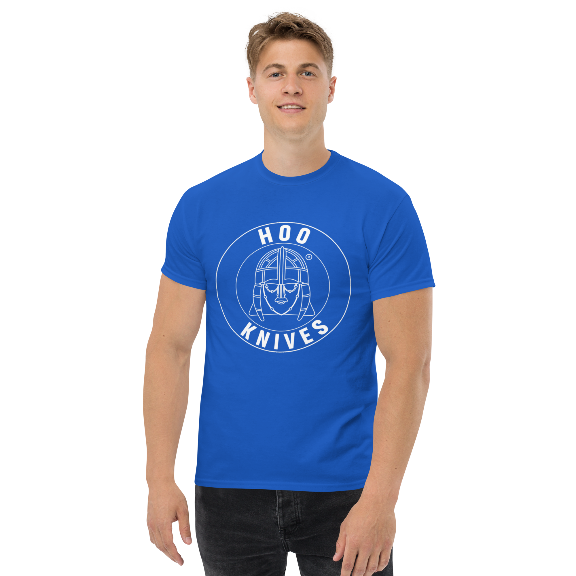 Hoo - Cotton T-Shirt - Unisex - Royal Blue - Image 5
