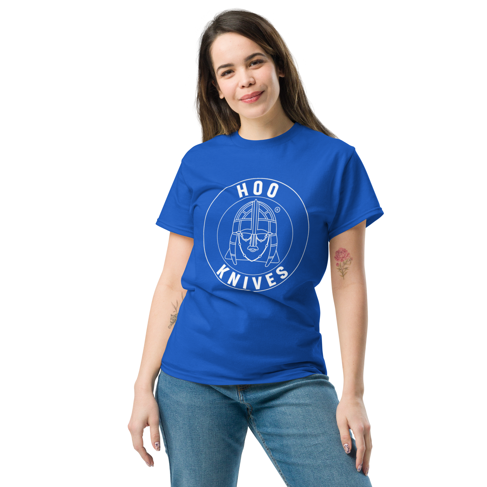 Hoo - Cotton T-Shirt - Unisex - Royal Blue - Image 6