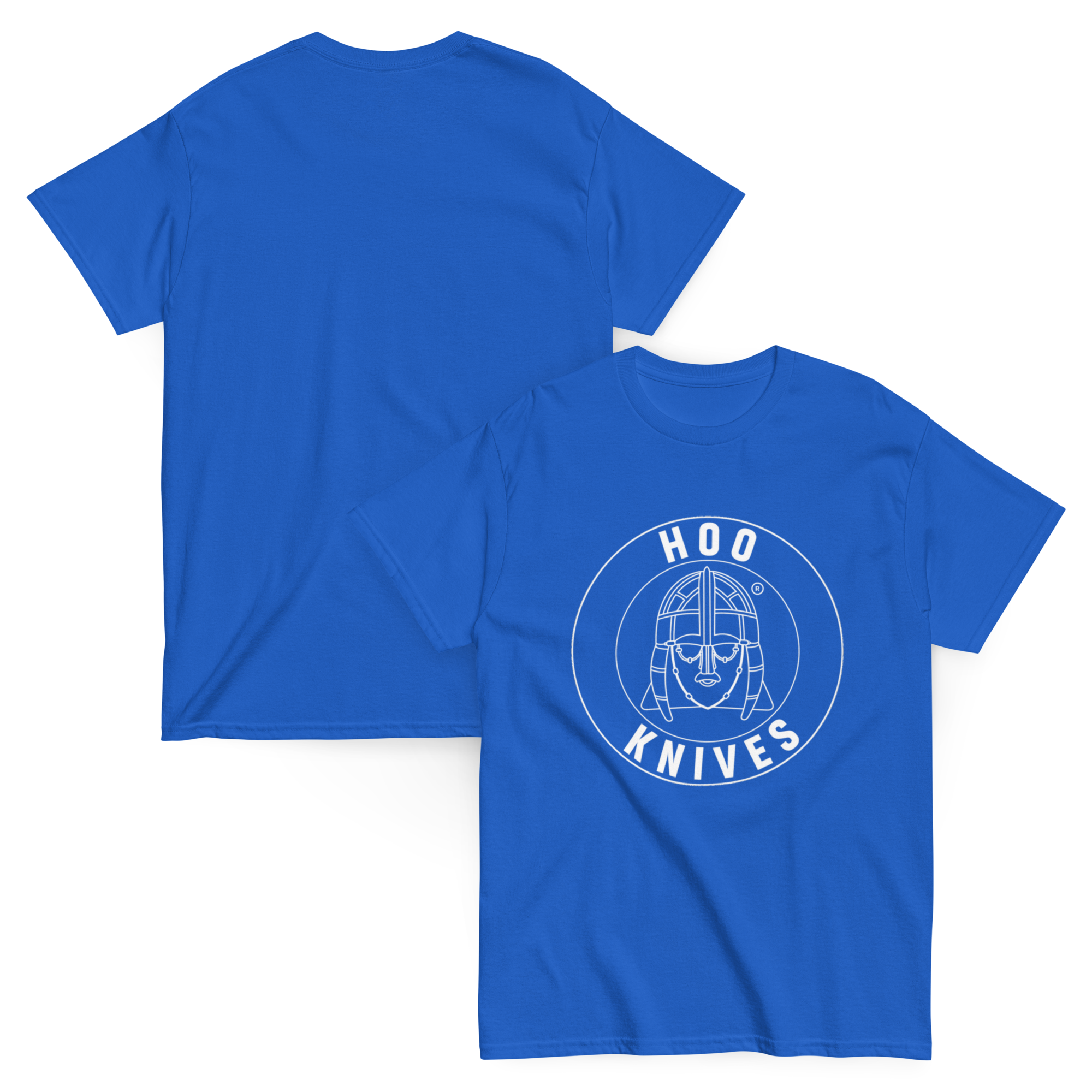 Hoo - Cotton T-Shirt - Unisex - Royal Blue - Image 2