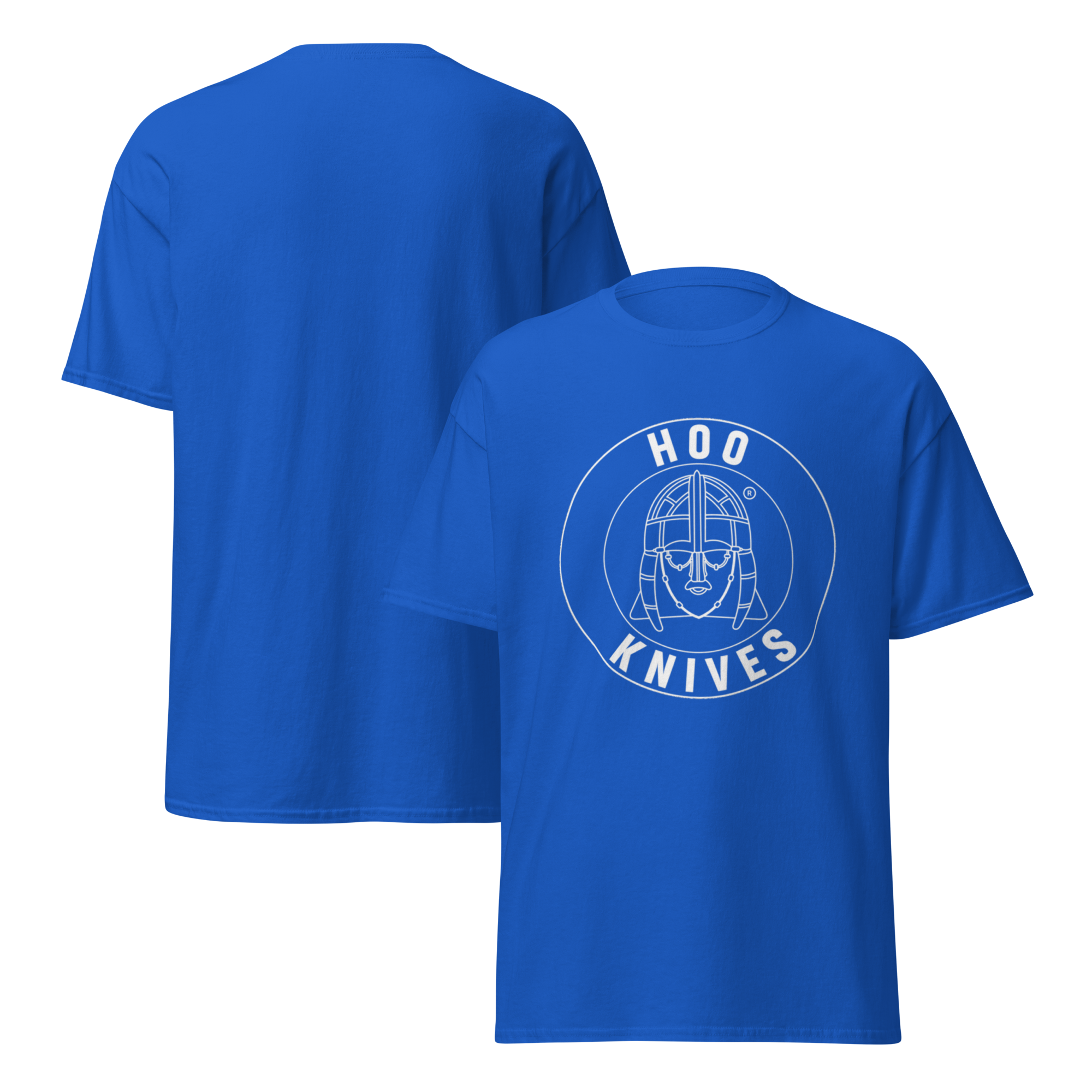 Hoo - Cotton T-Shirt - Unisex - Royal Blue - Image 3