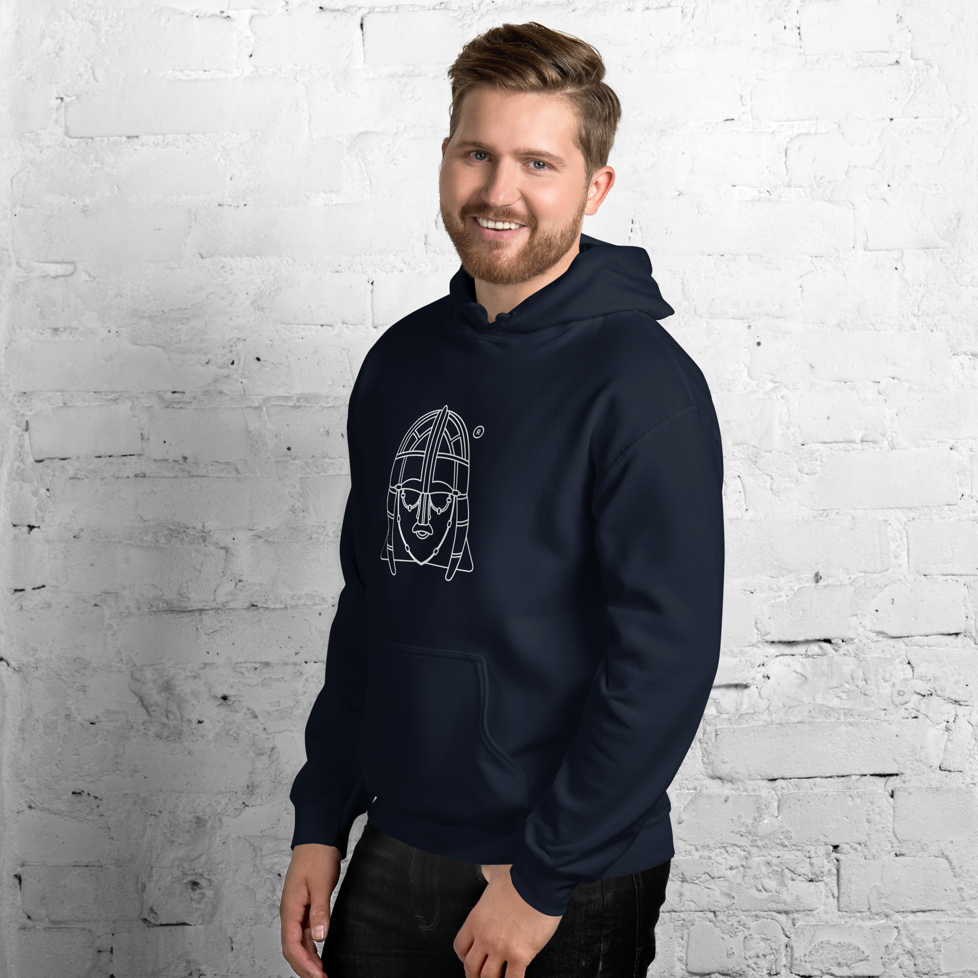 Hoo Hoodie - Unisex - Navy - Image 8