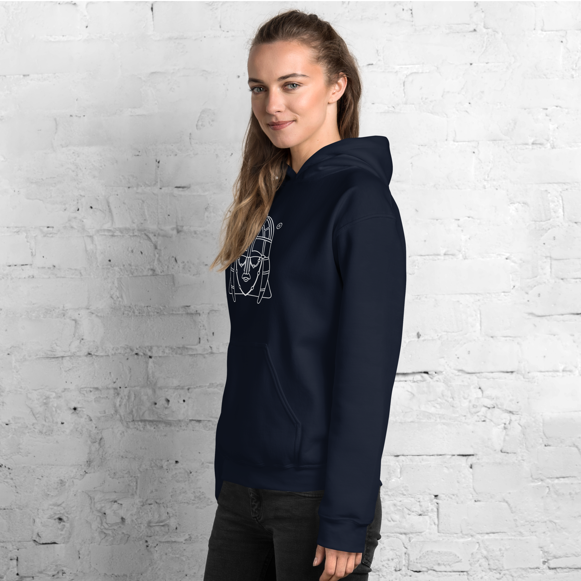 Hoo Hoodie - Unisex - Navy - Image 14