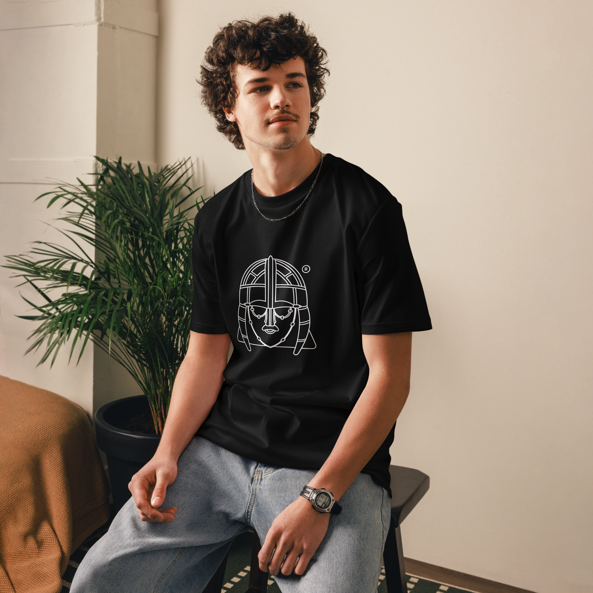 Hoo - Organic Cotton T-Shirt - Unisex - Black - Image 3