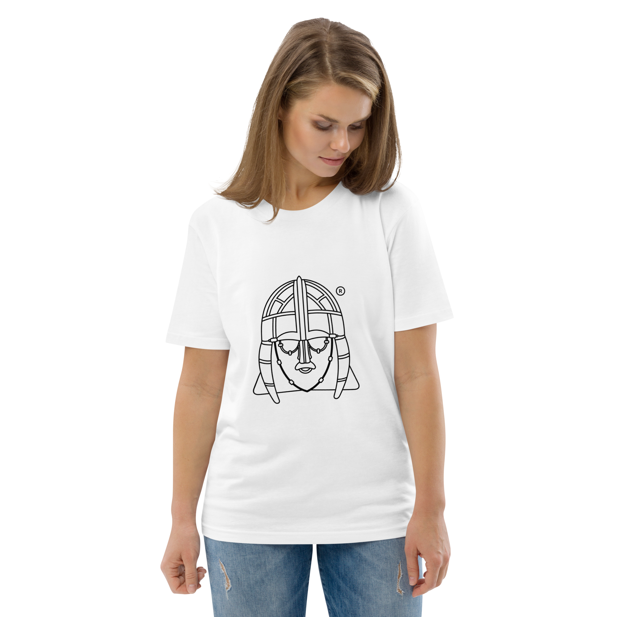 Hoo - Organic Cotton T-Shirt - Unisex - White - Image 3