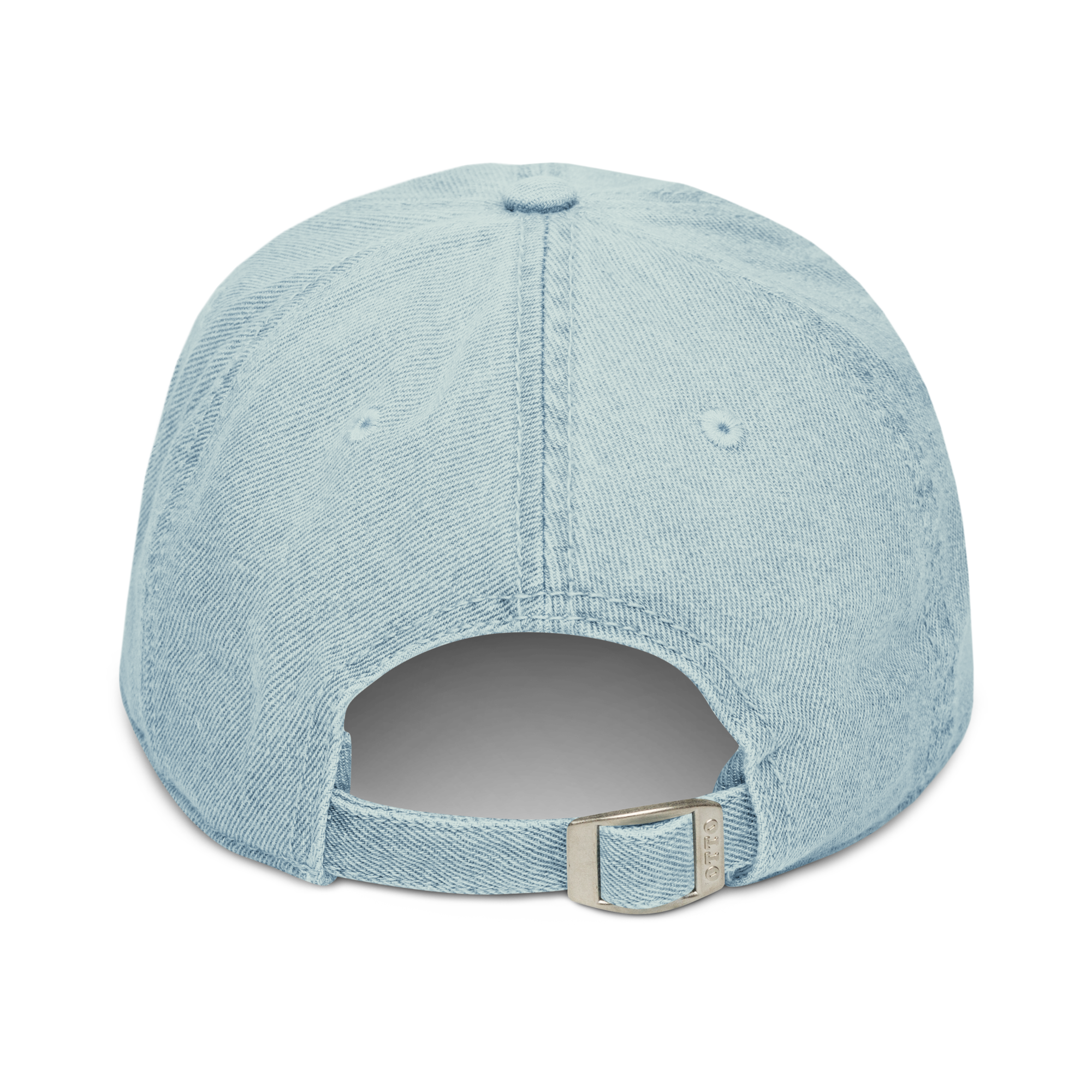 Hoo Hat - Denim Embroidered Cap - Light Blue - Image 6