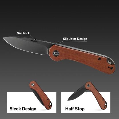 CIVIVI Elementum Slip Joint Knife Wood Handle - Image 6