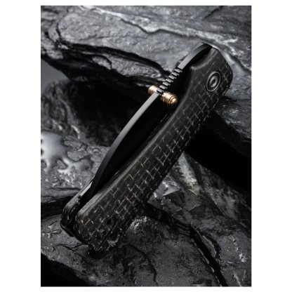 CIVIVI Baby Banter - Wharncliffe - Black Burlap Micarta - Image 8