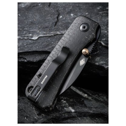CIVIVI Baby Banter - Wharncliffe - Black Burlap Micarta - Image 3