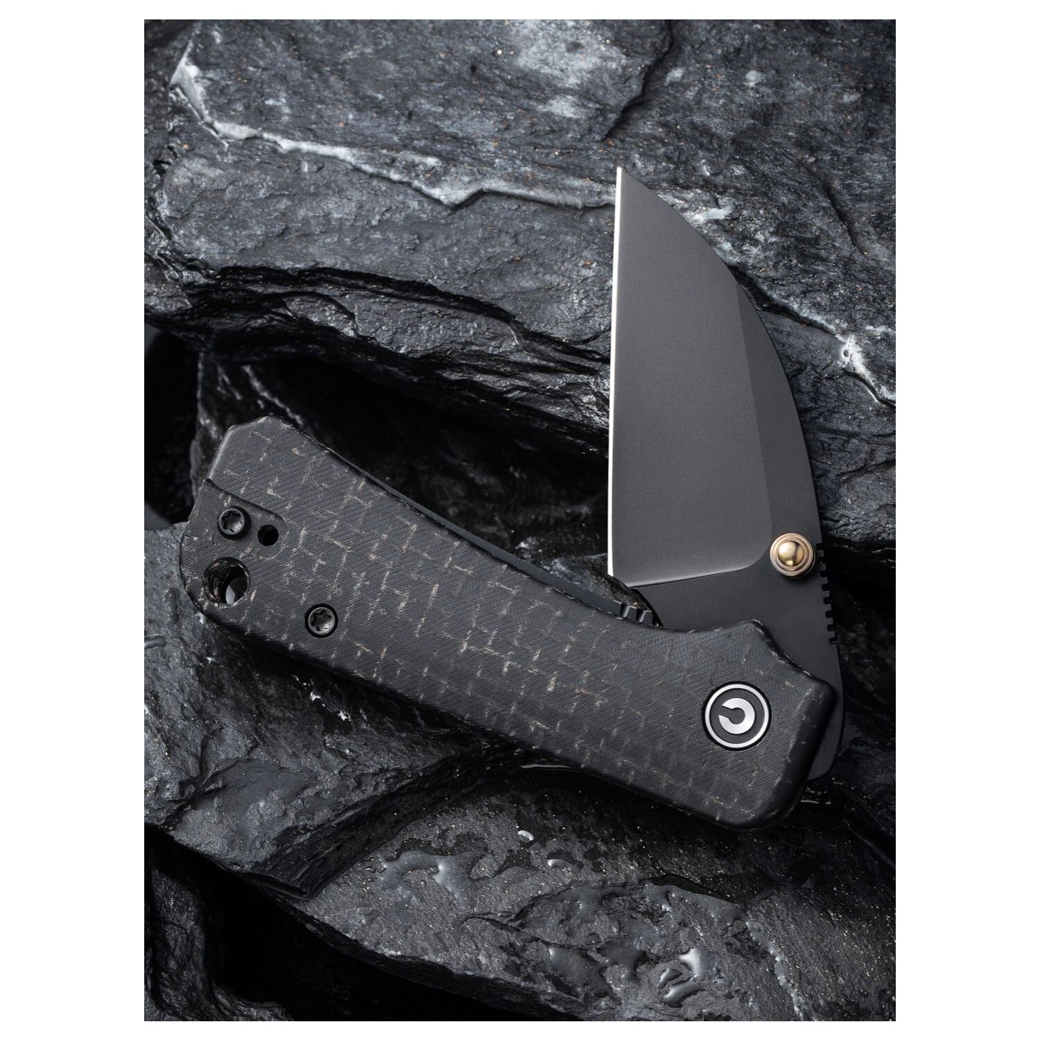 CIVIVI Baby Banter - Wharncliffe - Black Burlap Micarta - Image 5