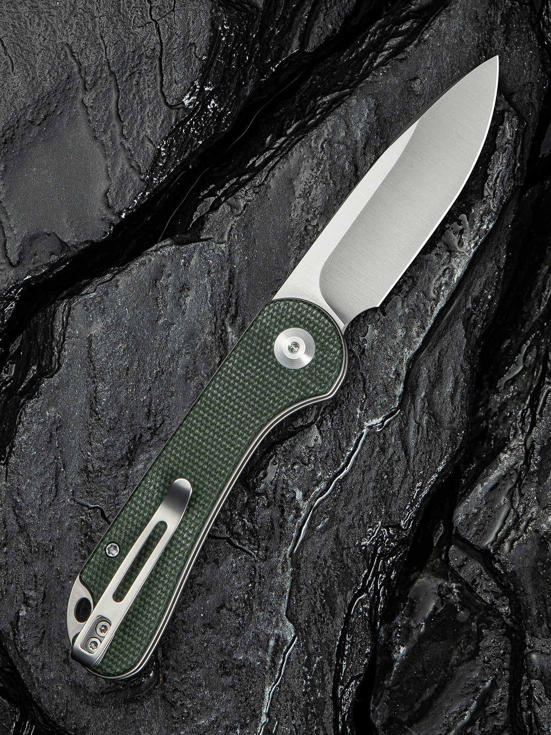 CIVIVI Elementum - Slip Joint - Green Micarta - Image 7