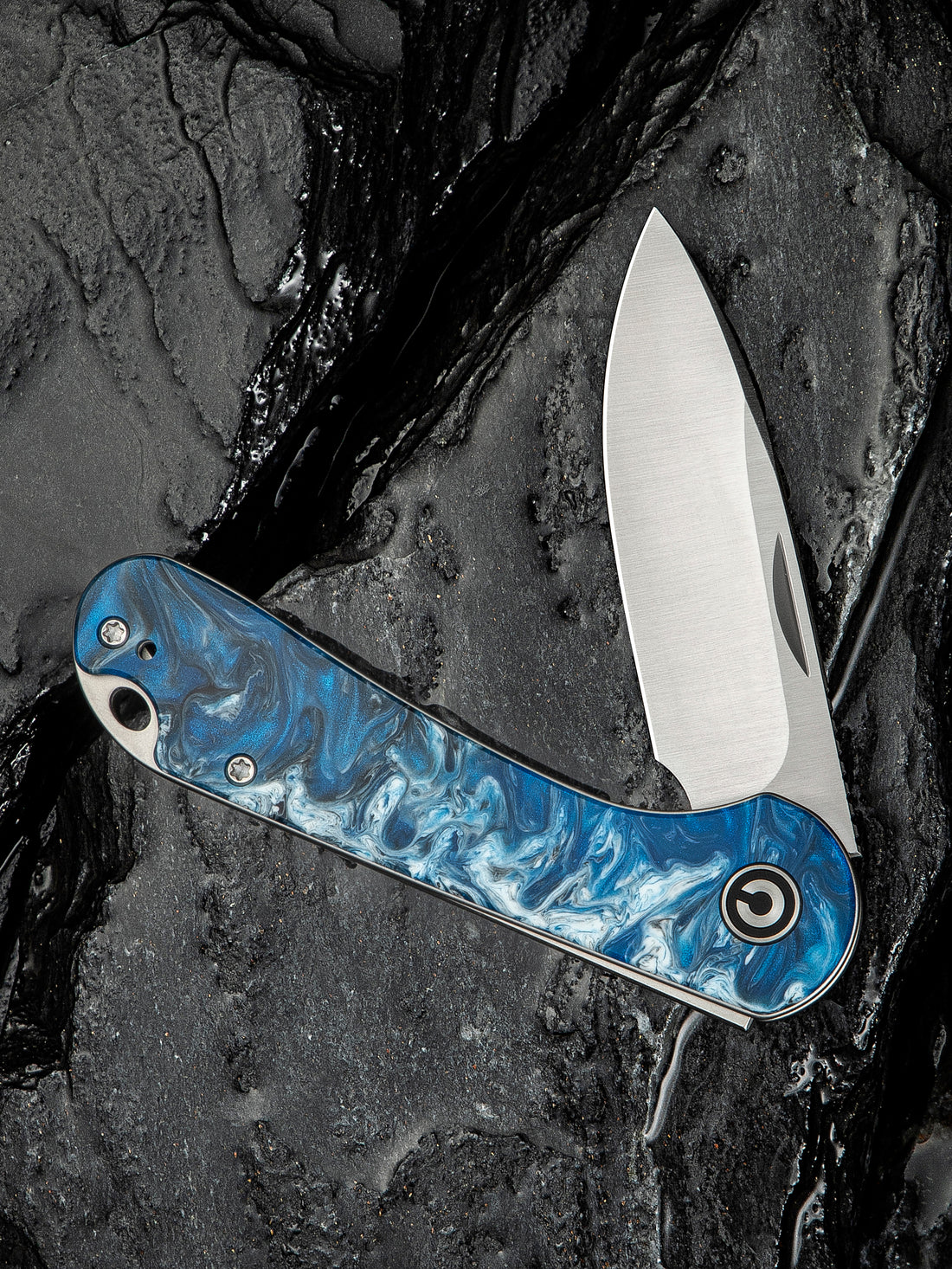 CIVIVI Elementum Slip Joint - Blue Ocean Resin - Image 6