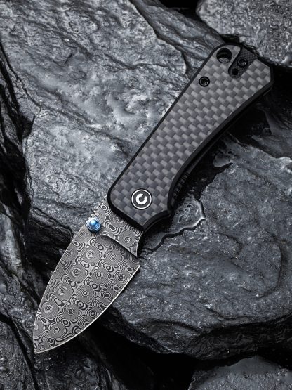 CIVIVI Baby Banter - Carbon Fiber & G10 - Damascus