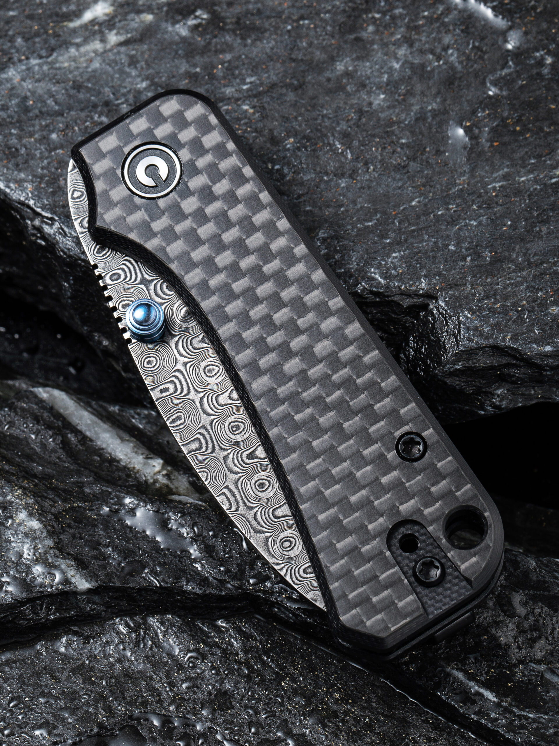 CIVIVI Baby Banter - Carbon Fiber & G10 - Damascus - Image 5