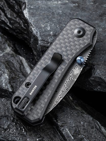 CIVIVI Baby Banter - Carbon Fiber & G10 - Damascus - Image 4