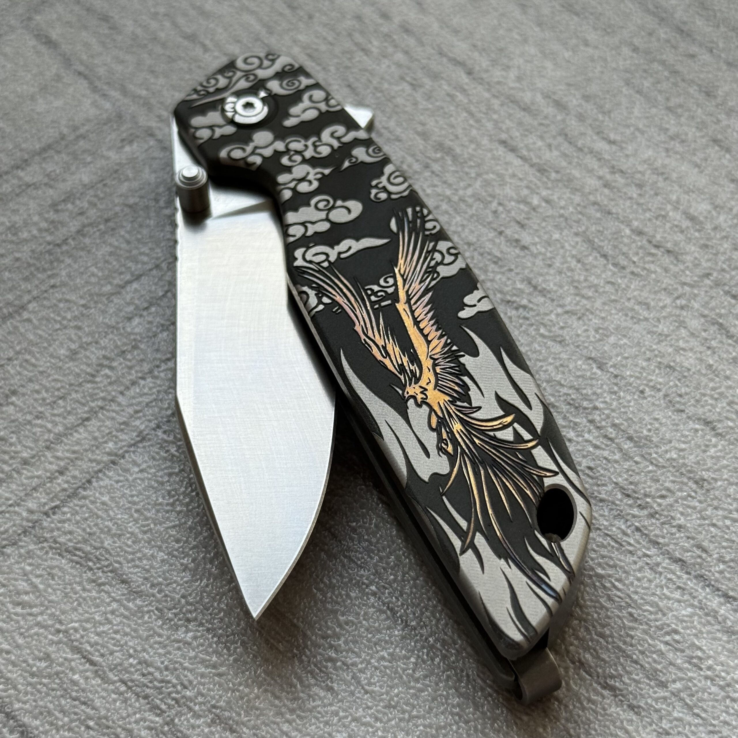 Hoo Knives - Phoenix - Engraved #2 - Image 2
