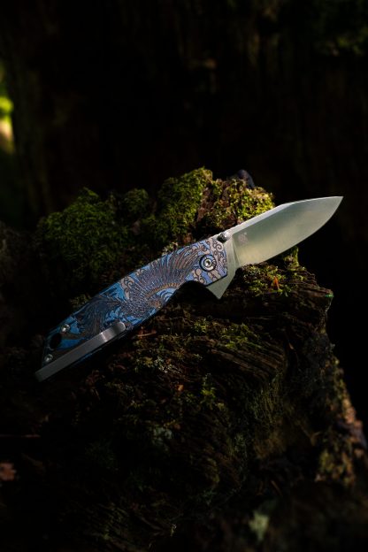 Hoo Knives - Phoenix - Engraved - Blue/Purple #1 - Image 12