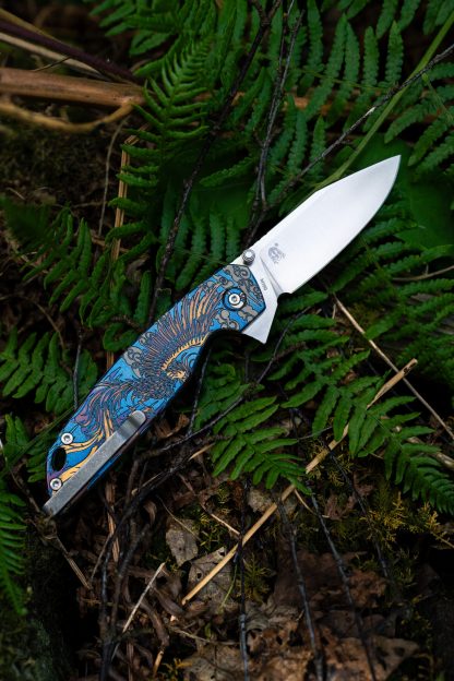 Hoo Knives - Phoenix - Engraved - Blue/Purple #1 - Image 13