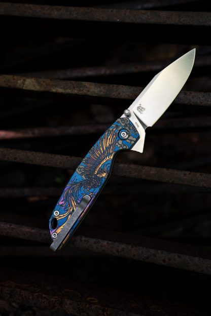 Hoo Knives - Phoenix - Engraved - Blue/Purple #1 - Image 7