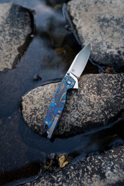 Hoo Knives - Phoenix - Engraved - Blue/Purple #1 - Image 6
